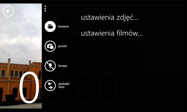 Nagrywanie filmów WP8
