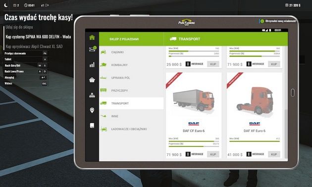 Pure Farming 2018 - tablet na wyposażeniu rolnika