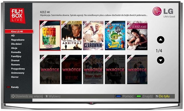 LG 4K kino