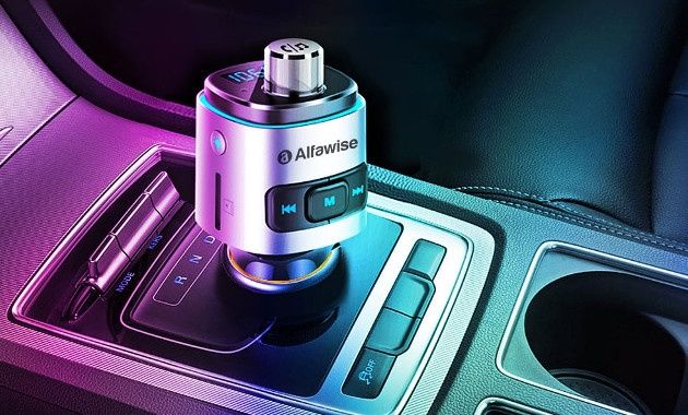 Alfawise QC3.0 Bluetooth 4.2 FM Transmitter Car Charger