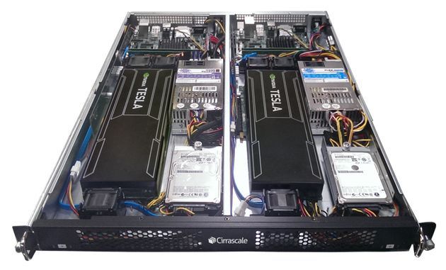 Cirrascale serwer z kartami Nvidia Tesla