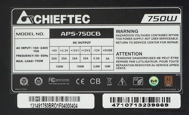 Chieftec A-135 APS-750CB