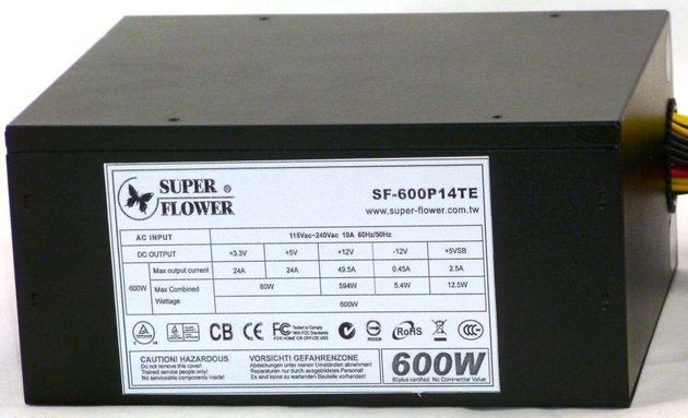 Super Flower SF-600P14TE zasilacz zdjęcie