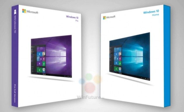 Windows 10 pudełka