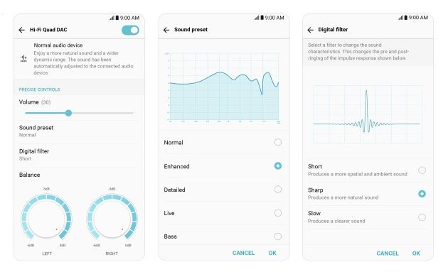 LG V30 audio