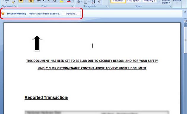 Word macro