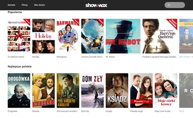 Showmax screen