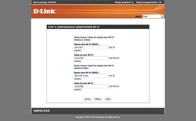 D-Link DIR-810L administrator