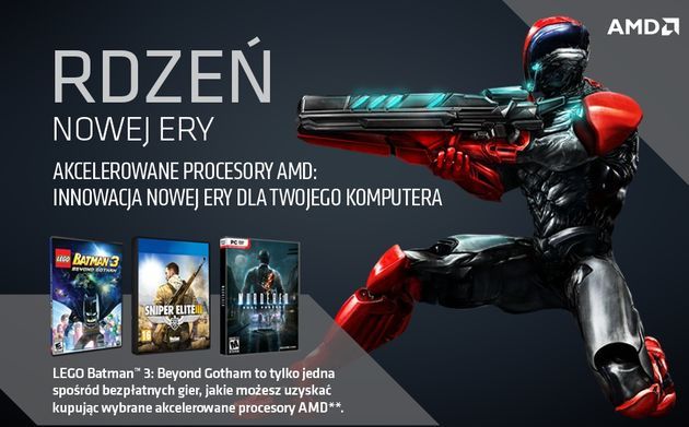 AMD APU A10 i FX 6000/8000 procesor - promocja z darmową grą