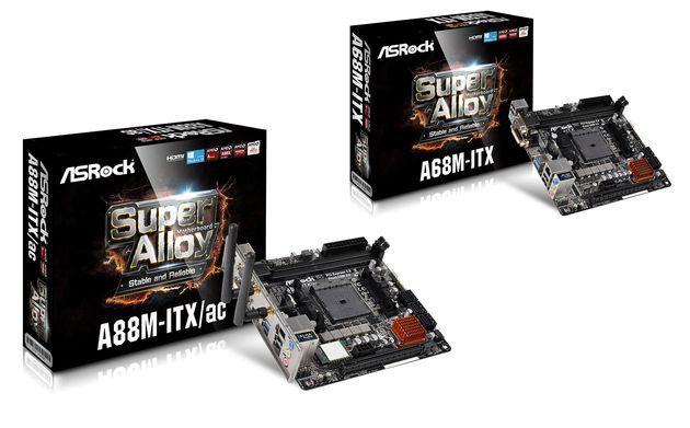 ASRock A88M-ITX/ac i A68M-ITX płyty główne