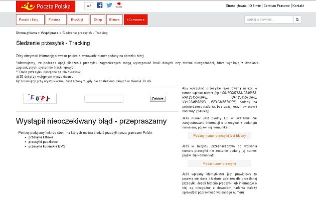 fałszywa strona