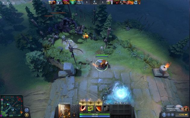 Dota 2 7.00 interfejs