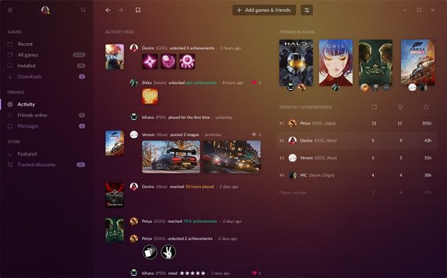 GOG Galaxy 2.0 znajomi