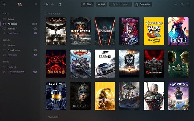 GOG Galaxy 2.0 gry
