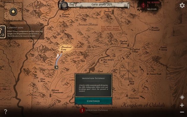 Ash of Gods: Redemption - mapa świata