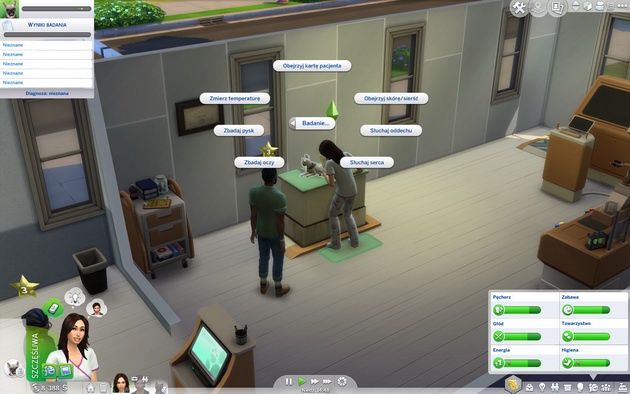 Poradnik do The Sims 4: Psy i koty - badanie psa