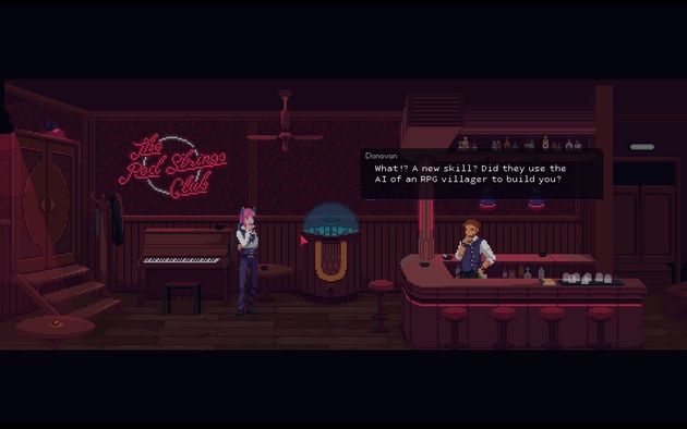 The Red Strings Club - rozmowa w barze