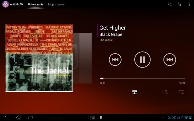 Sony Xperia S tablet walkman