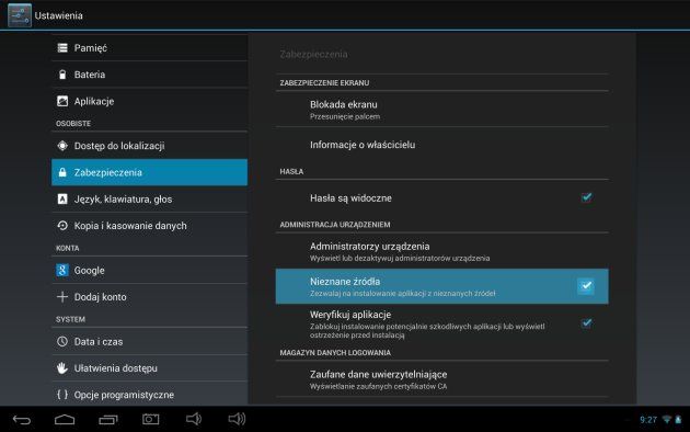 NavRoad Nexo Nova menadżer plików