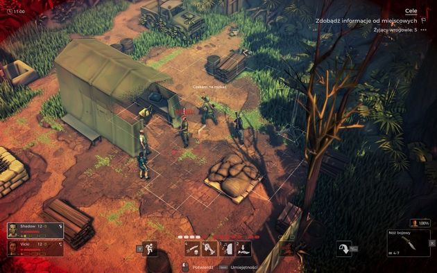 Jagged Alliance: Rage! - shadow przed namiotem