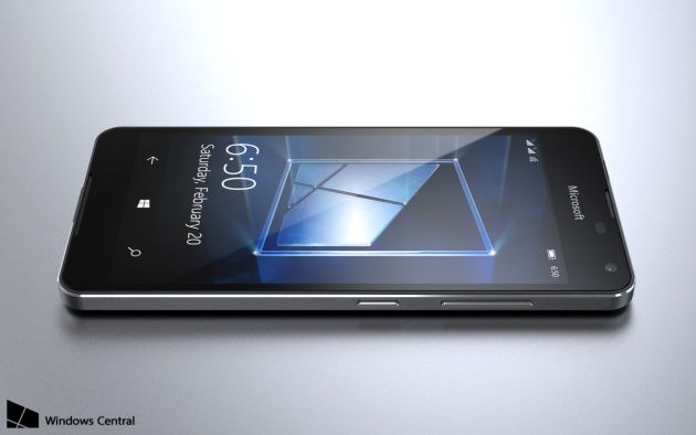 Lumia 650 render bok