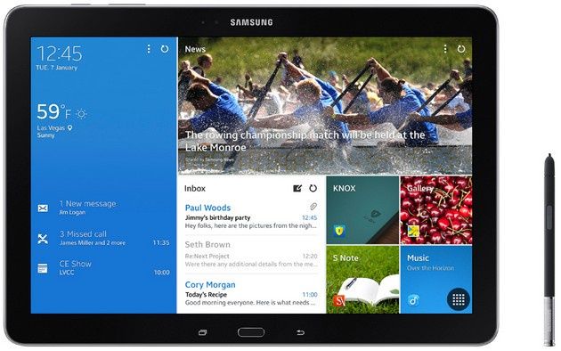 Samsung Galaxy NotePRO tablet wygląd