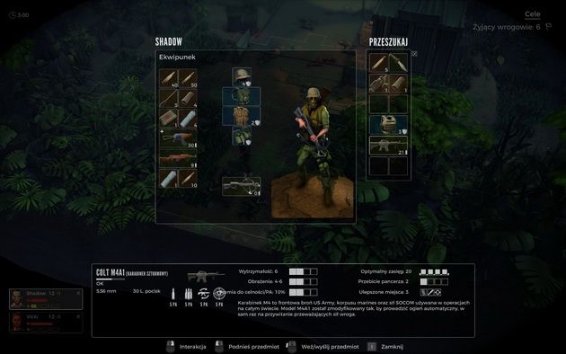 Jagged Alliance: Rage! - ekwipunek Shadow
