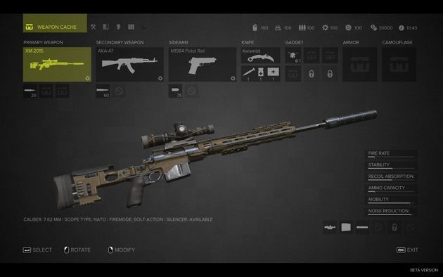 Sniper: Ghost Warrior 3 - pokaźny arsenał broni