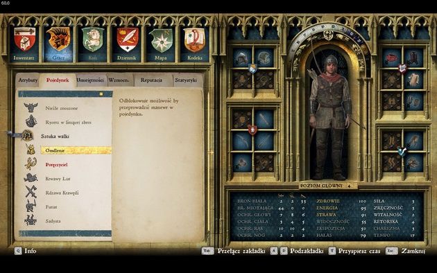 Kingdom Come: Deliverance - atrybuty głównego bohatera
