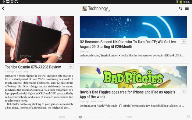 Galaxy Tab 3 10.1 flipboard