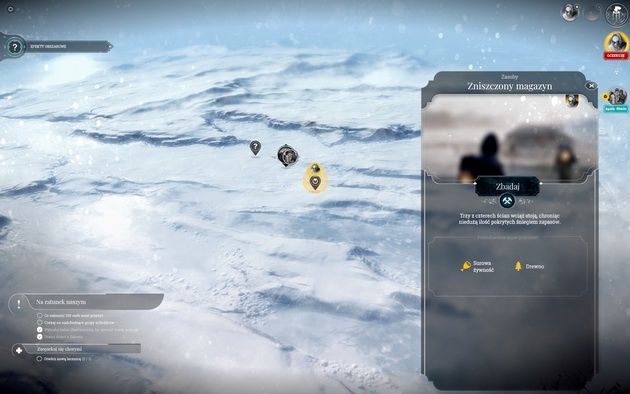Frostpunk - zniszczony magazyn