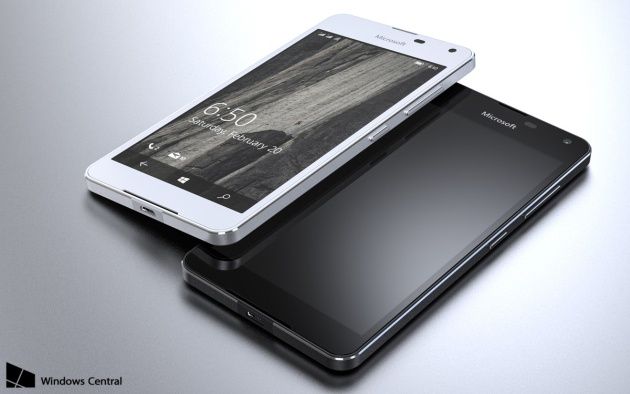 Lumia 650 render front