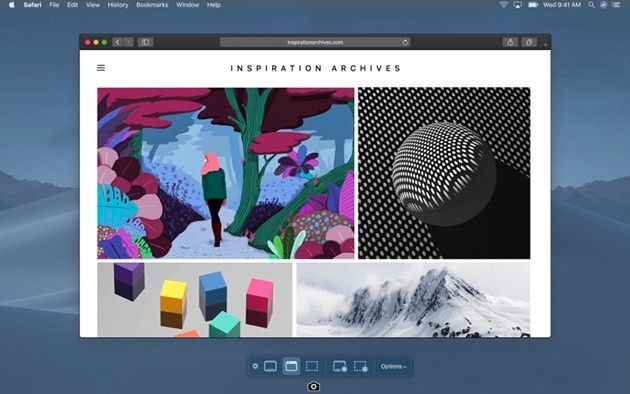 macOS Mojave screen