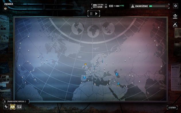 Phantom Doctrine - mapa świata