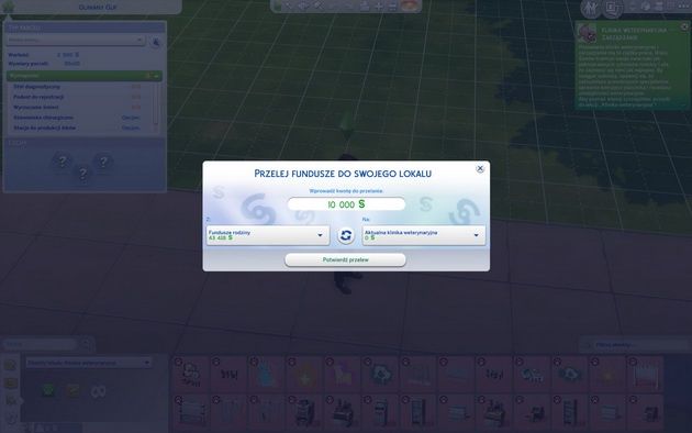 Poradnik do The Sims 4: Psy i koty - przelewanie funduszy do nowego lokalu