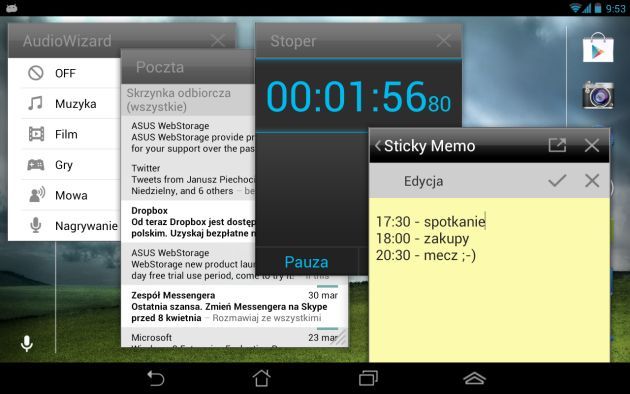 Asus Fonepad Floating App