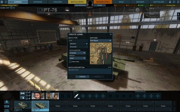 Armored Warfare sesje
