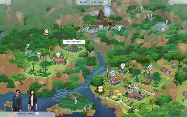The Sims 4: Przygoda w dżungli - mapa nowej lokacji