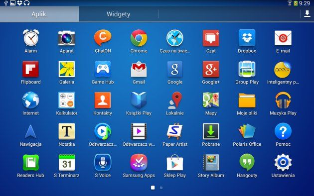 Galaxy Tab 3 10.1 aplikacje