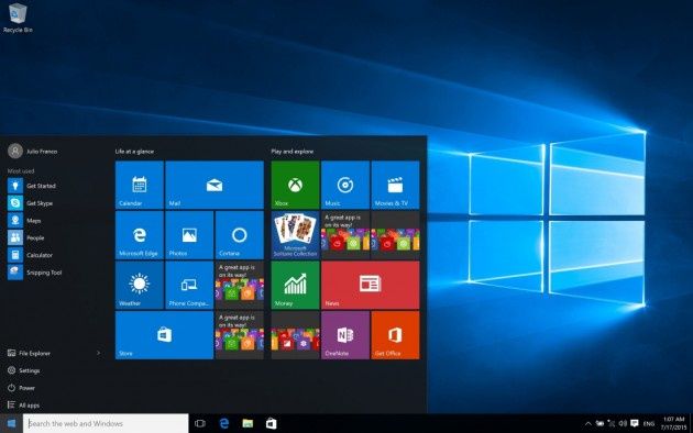 Windows 10 system
