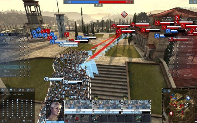 Total War: Arena - wydanie rozkazu łucznikom
