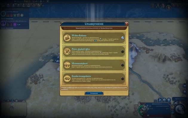 Civilization VI: Rise and Fall - upamiętnienie w epoce klasycznej