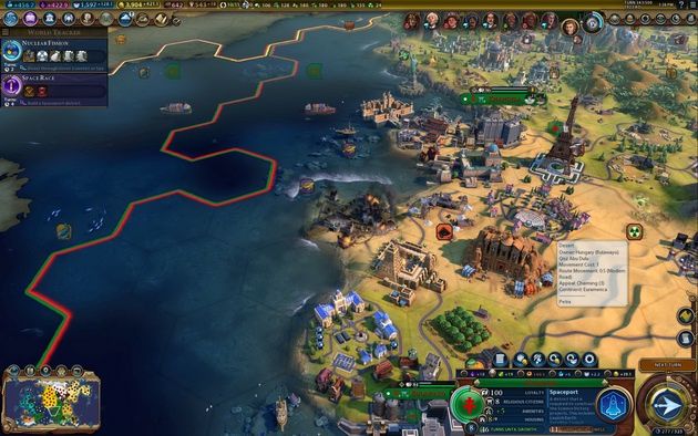 Civilization VI: Gathering Storm - spalone miasto