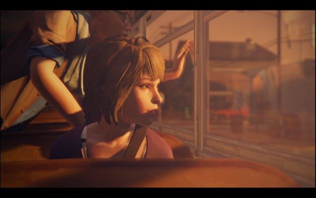 Max Caulfield w autobusie