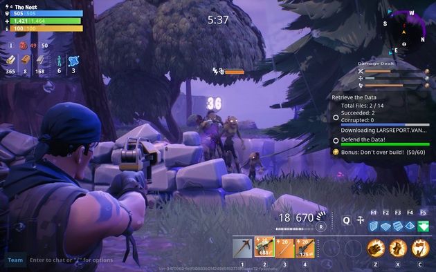 Fortnite - odpieranie ataku