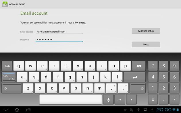 Sony Xperia S tablet klawiatura