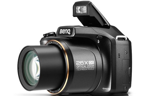 BenQ GH650 aparat cyfrowy superzoom widok bok obiektyw