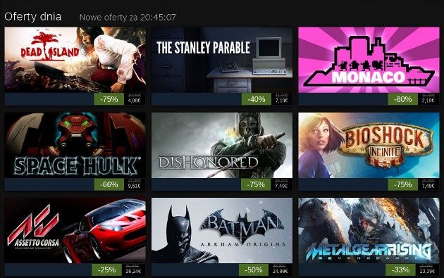 steam winter sale 2013 dzień 1 oferty dnia