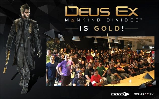Deus Ex: Rozłam Ludzkości w złocie
