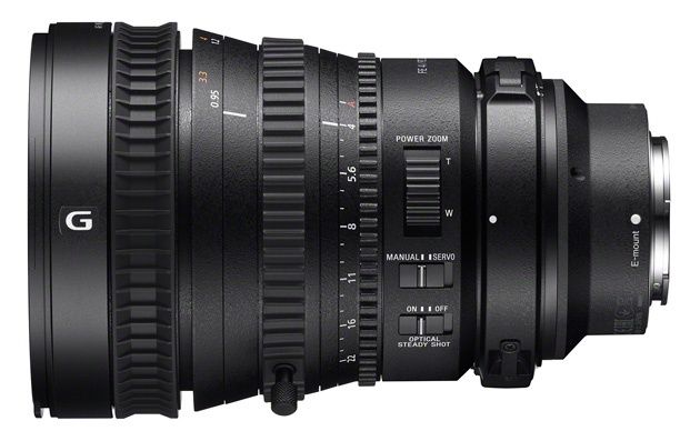 FE PZ 28-135mm F4 G OSS widok bok
